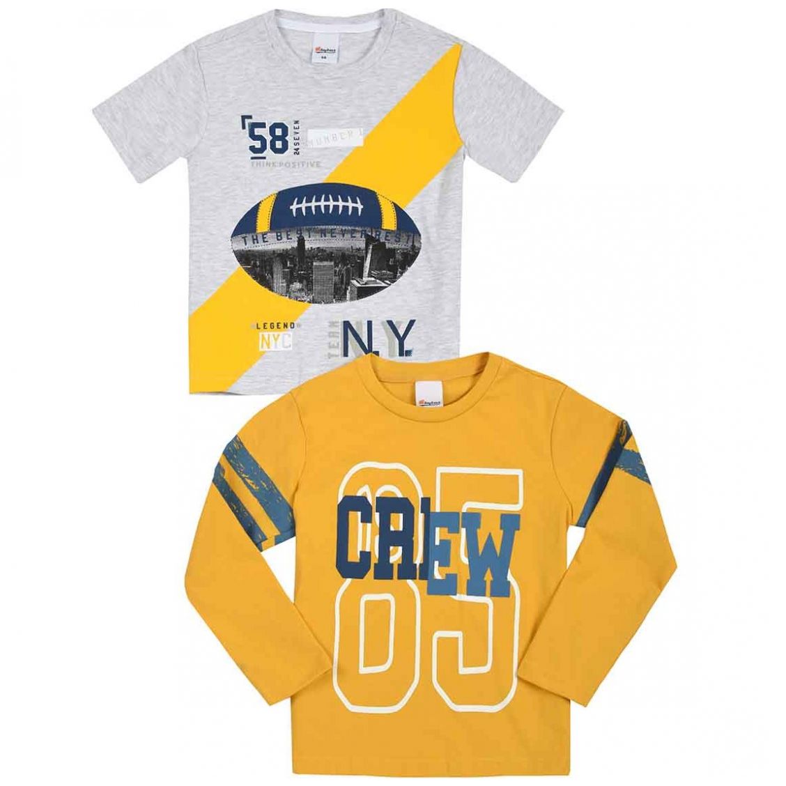 Conjunto de 2 Playeras para Niño Being 2 Nice Modelo N2912-9