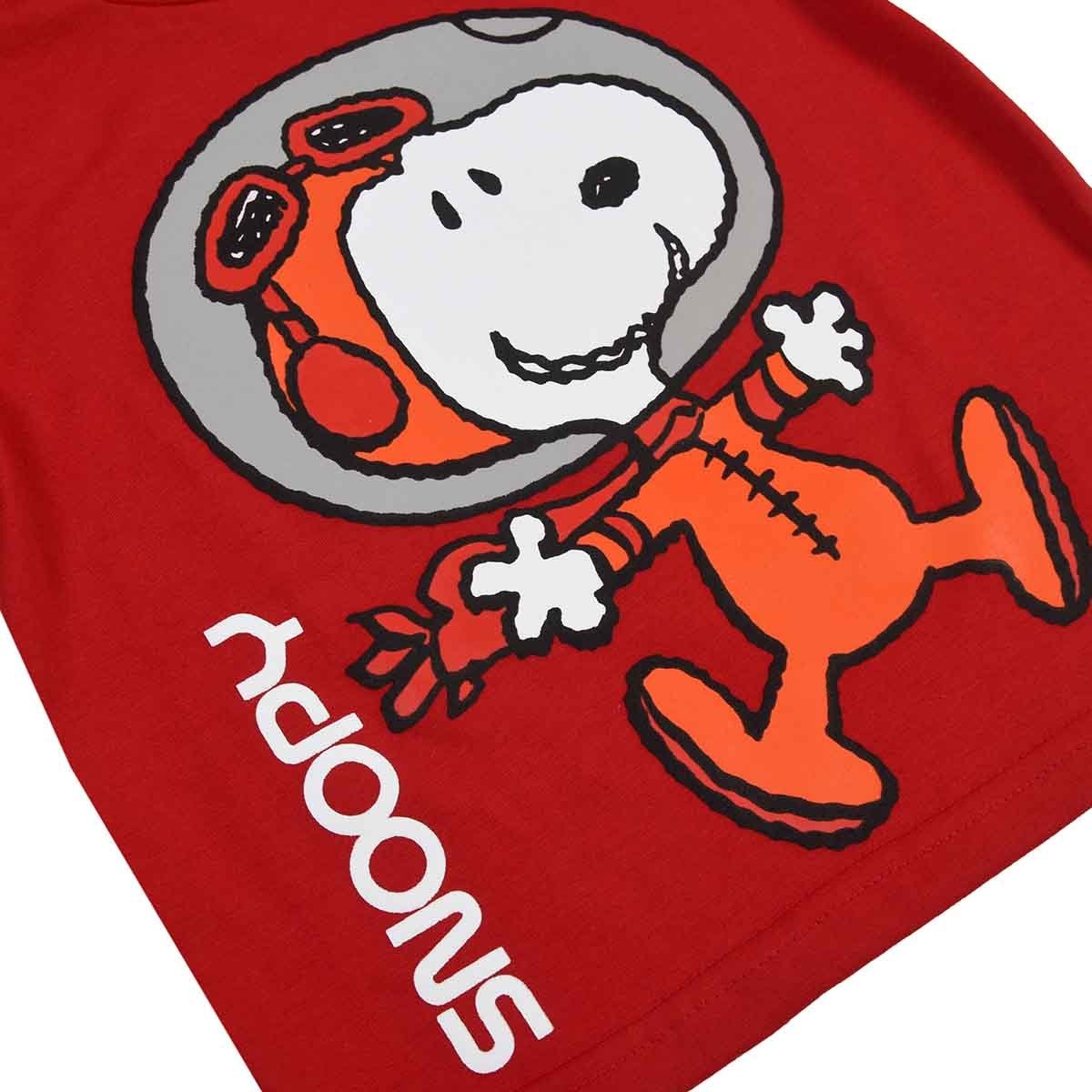 Conjunto Pantalón con Playera Rojo Combinado para Niño Snoopy Modelo N2914-8B