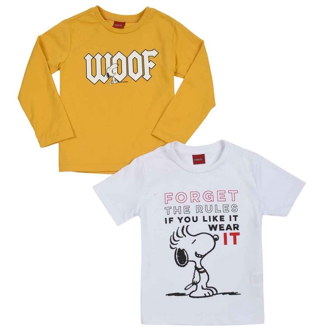 Conjunto de 2 Playeras para Niño Snoopy Modelo N2914-10