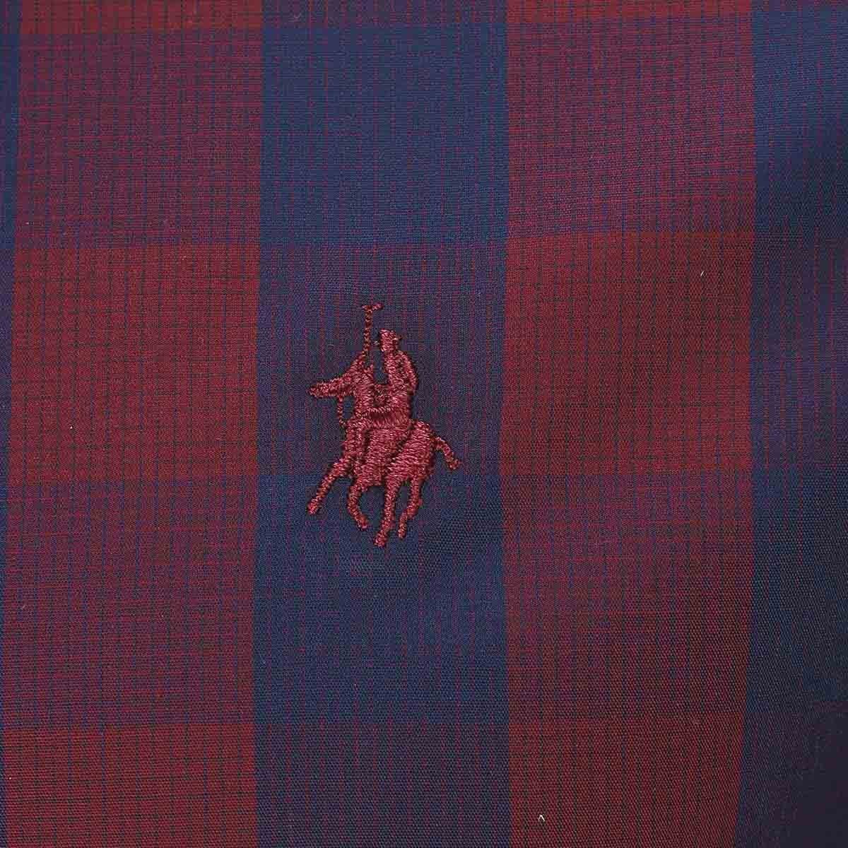 Camisa Manga Larga Slim Fit a Cuadros Rojo para Caballero Polo Club Modelo Pu353