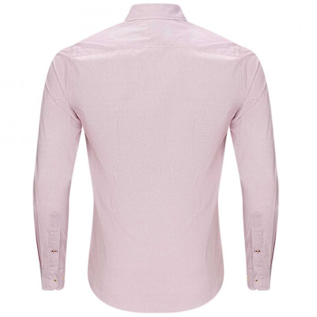 Camisa Manga Larga Slim Fit Rojo para Caballero Polo Club Modelo Pu363