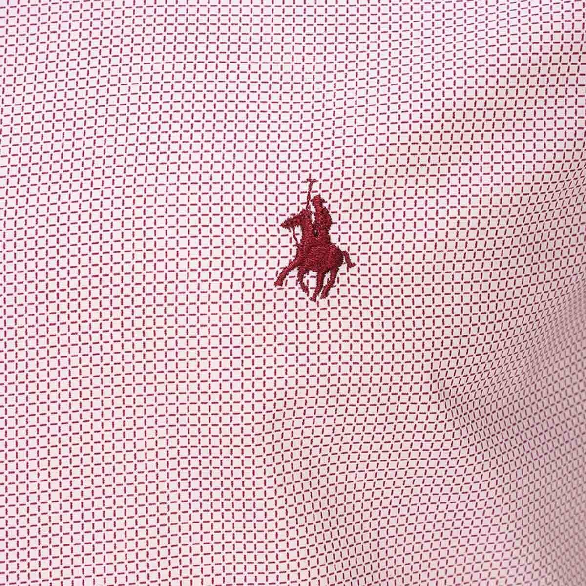 Camisa Manga Larga Slim Fit Rojo para Caballero Polo Club Modelo Pu363