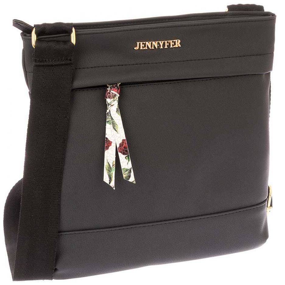 Crossbody Negro con Guantera Jennyfer