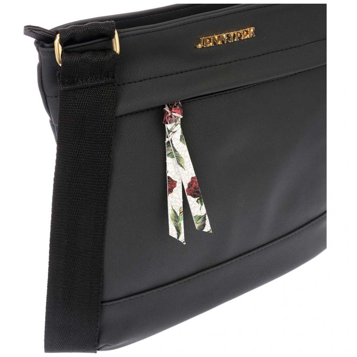 Crossbody Negro con Guantera Jennyfer