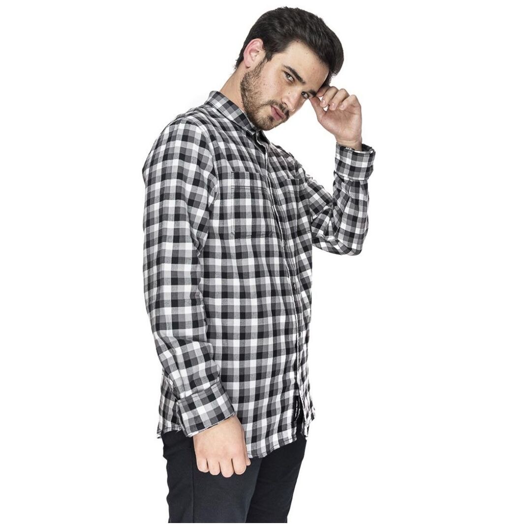 Camisa Negro Combinado para Caballero Vans Mn Alameda
