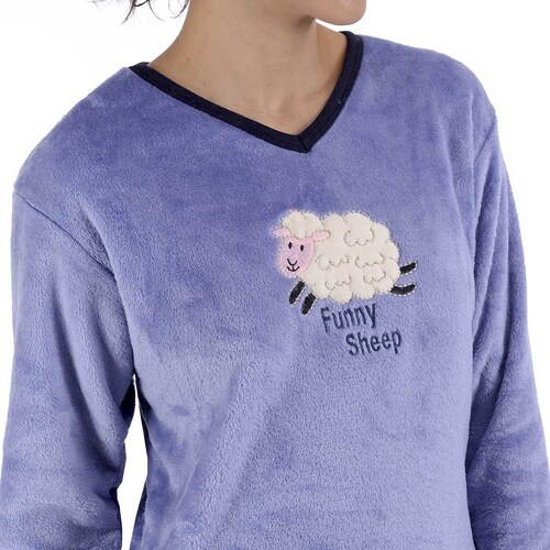Pijama Flannel con Estampado Funny Sheep Sugar & Milk