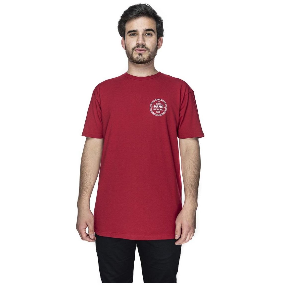 Playera Roja para Caballero Vans Modelo Vn0A4Robcar