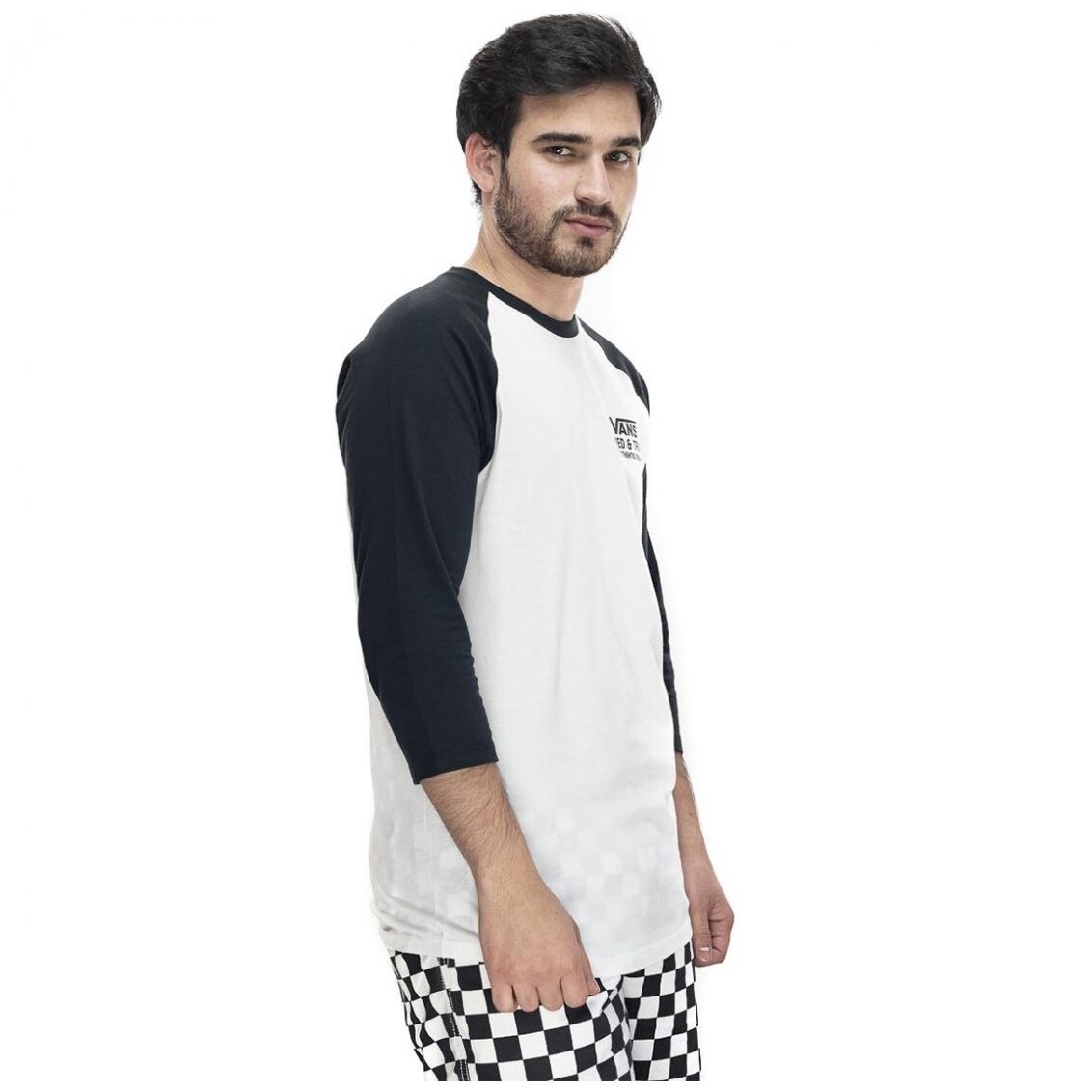 Playera Vans Negra Cin Blanco para Caballero Modelo Vn0A4Tvgyb2