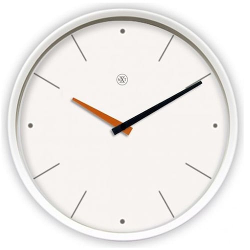Reloj de Pared 30 Cm Stripe Blanco Nextime