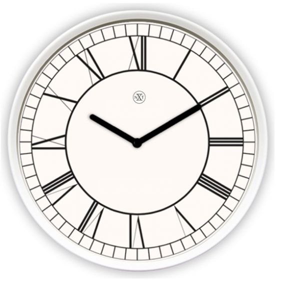 Reloj de Pared 30 Cm Vintage Blanco Romano Nextime