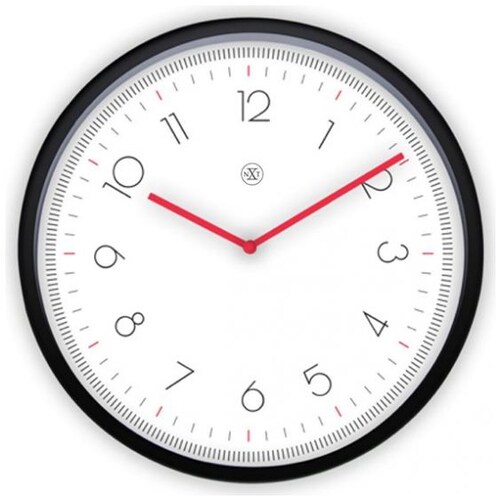 Reloj de Pared 30 Cm Meter White Negro Nextime