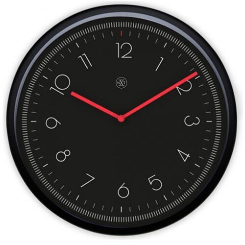 Reloj de Pared 30 Cm Meter Black Negro Nextime