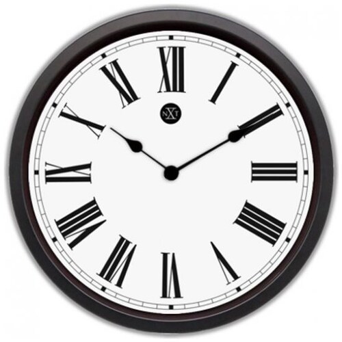 Reloj de Pared 30 Cm Amsterdam Negro Nextime