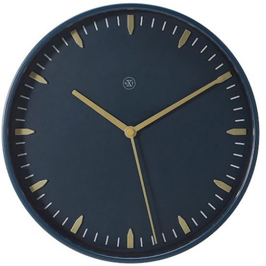 Reloj de Pared 30 Cm Spike Negro/dorado Nextime