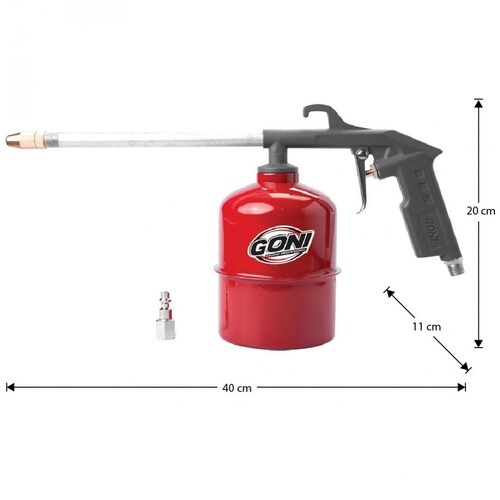 Pistola Limpia Motores con Vaso de 1L Goni
