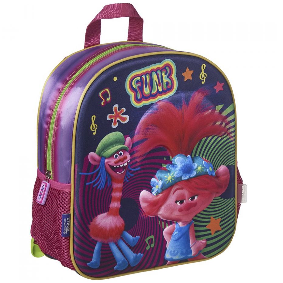 Mochila trolls 2 kinder rosa urbania - Sears