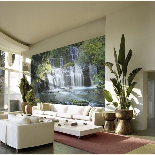Fotomural Decorativo para Interiores 3.68 M. Ancho X 2.54 Alto Pura Kaunui Falls Debut