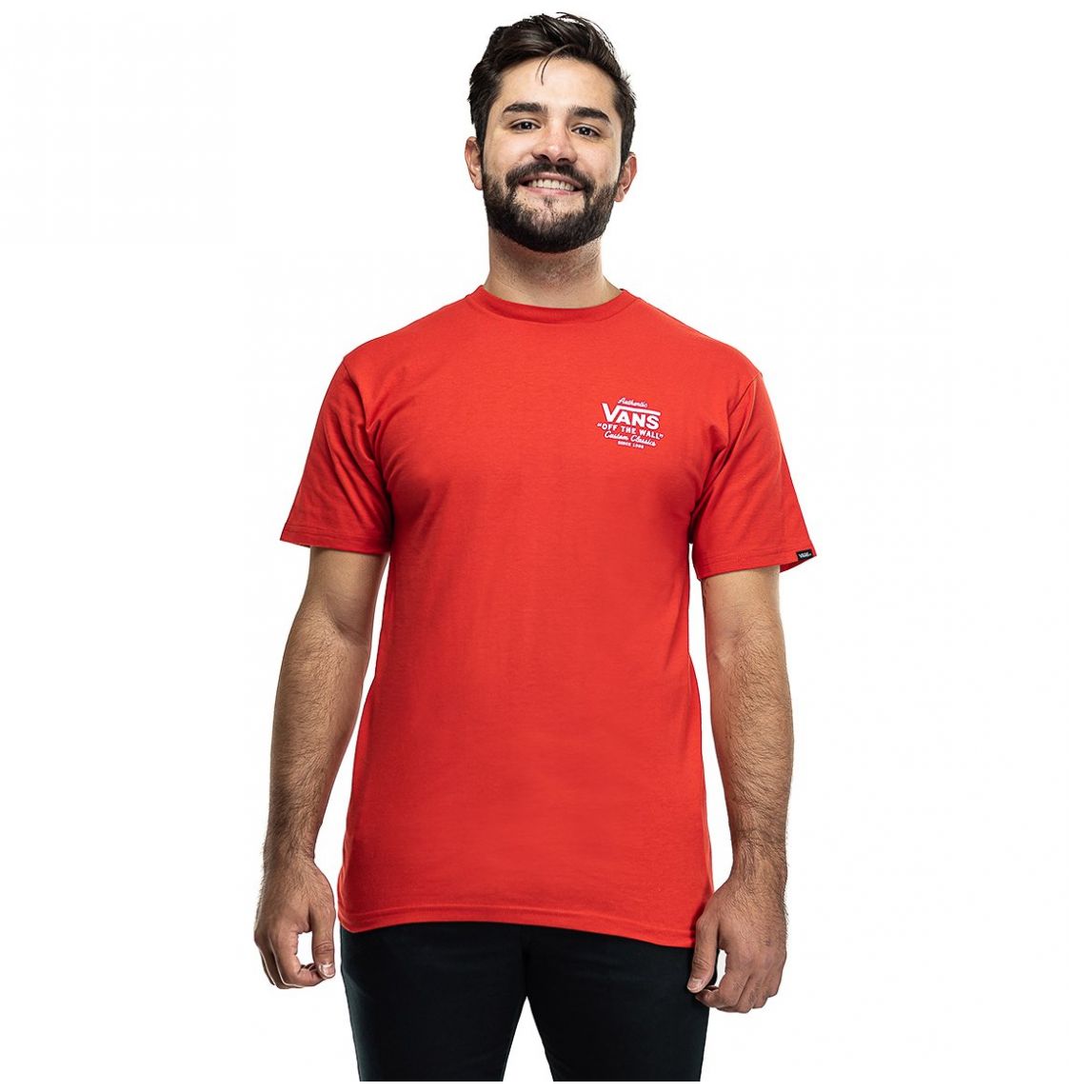 Playera Rojo para Caballero Vans Modelo Vn0A3Hzfds8