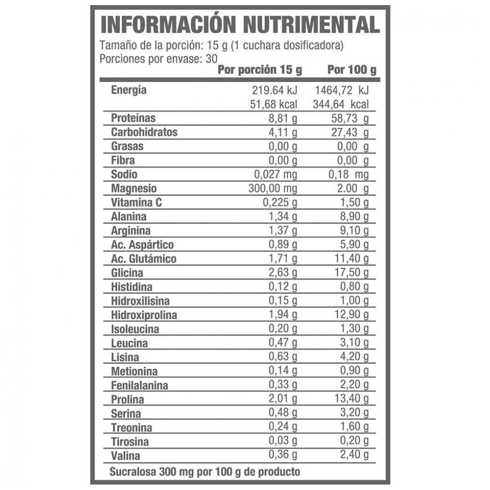 Colágeno Hidrolizado en Polvo Y Citrato de Magnesio Sabor Uva + Vitamina C