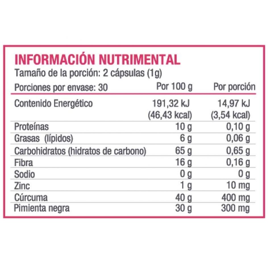 Multivitaminico con Cúrcuma Y Zinc