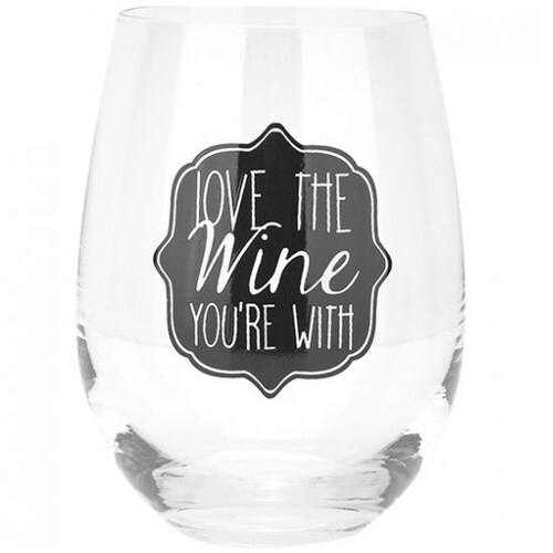 Love The Wine You're With Stemless Wine Vidrio Sears Mexico