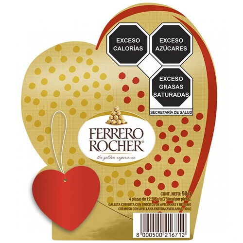 Chocolates Ferrero Rocher Corazën 50 G