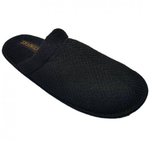 Pantufla Negra Confort para Caballero Modelo 5075