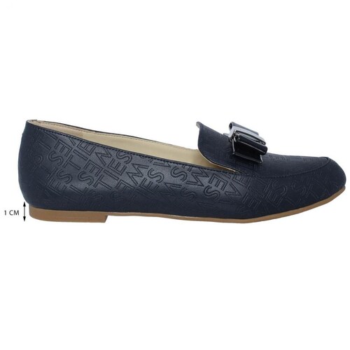 Zapato Tipo Loafer Estampado de Logotipo Color Azul Westies