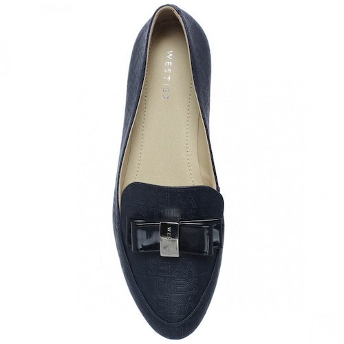 Zapato Tipo Loafer Estampado de Logotipo Color Azul Westies