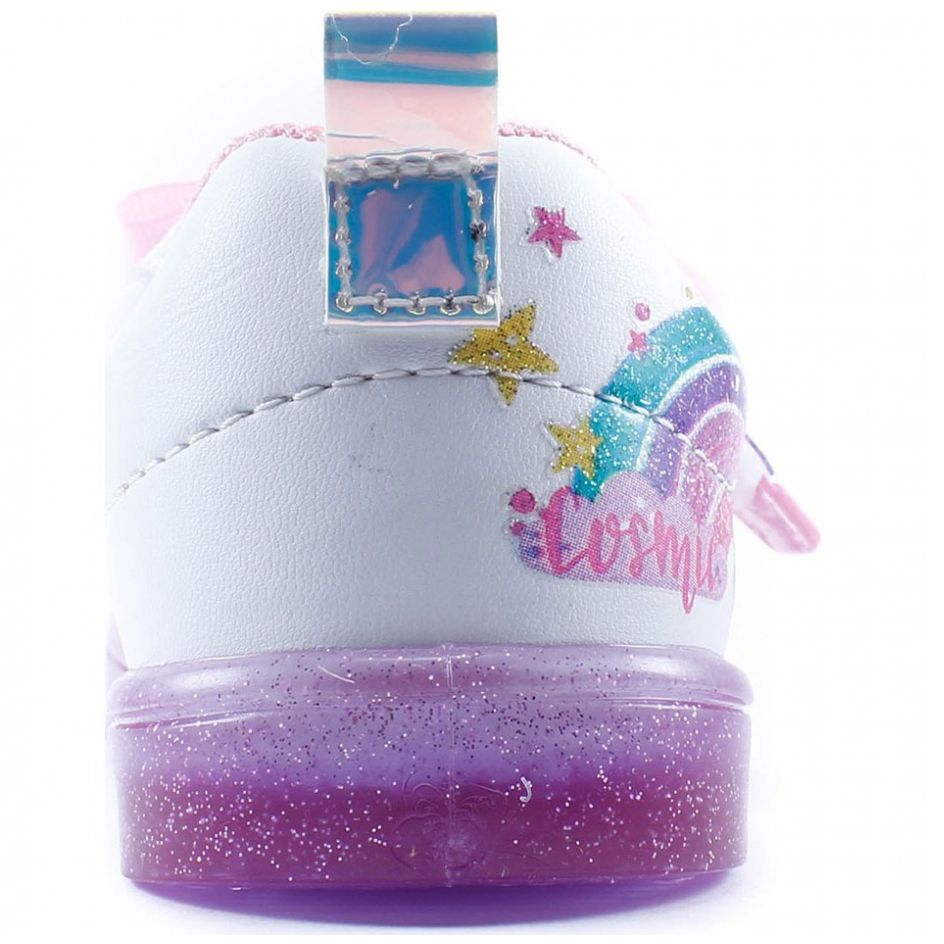 Tenis Casual con Moño Blanco Y Rosa para Niña Bubble Gummers Modelo Maddi