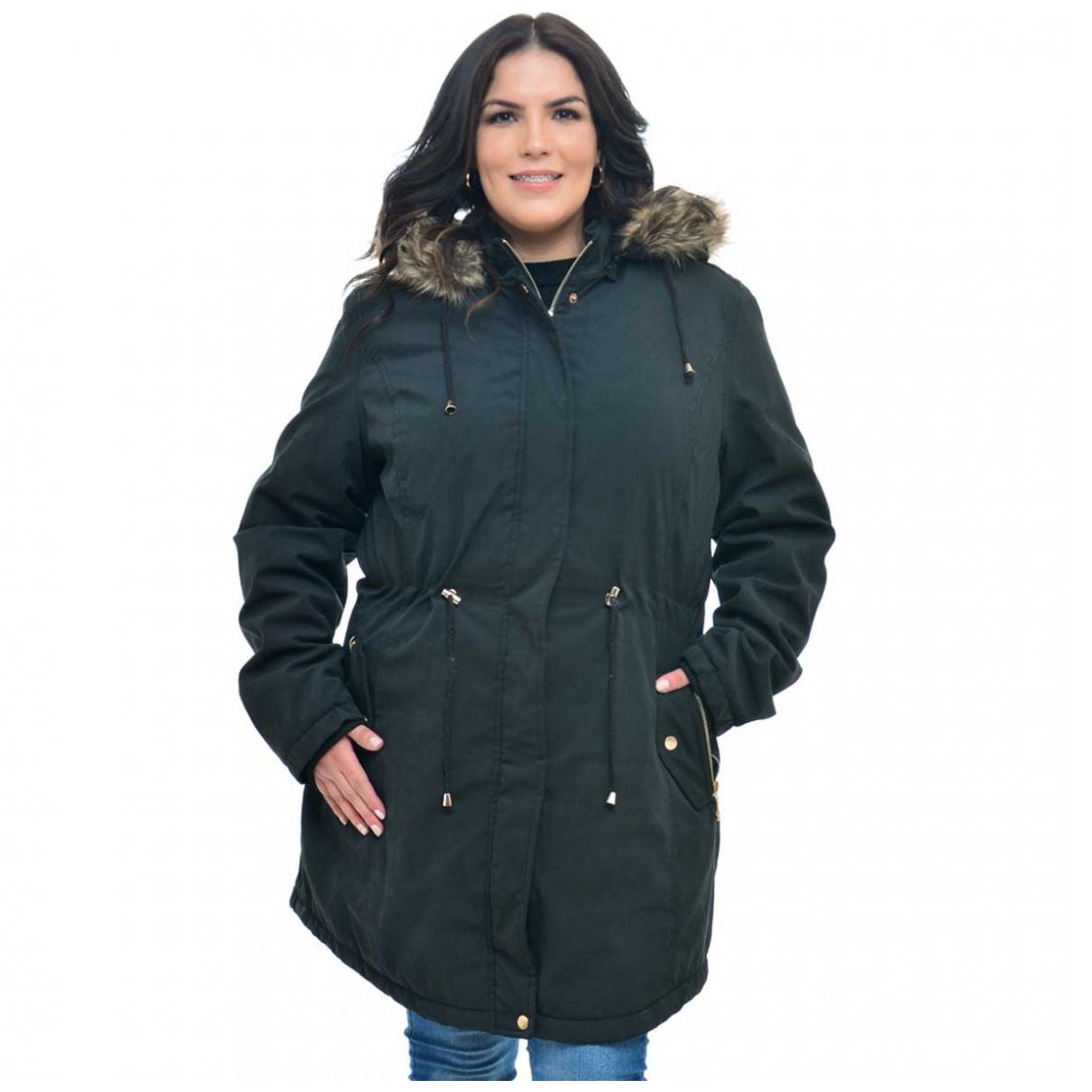 Chamarra Cazadora con Gorro Banana Limon