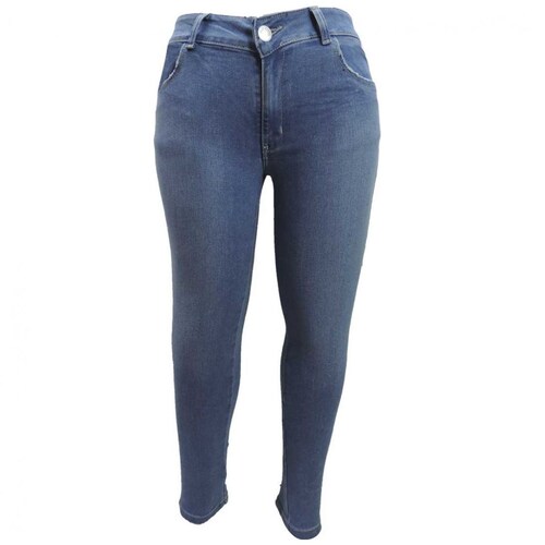 Jeans Skinny con Tallones en Bolsas Jeans Berona