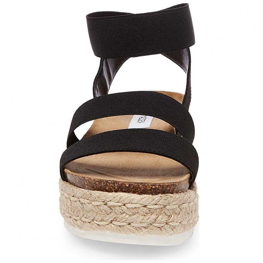 Sandalia Negro Plataforma Steve Madden