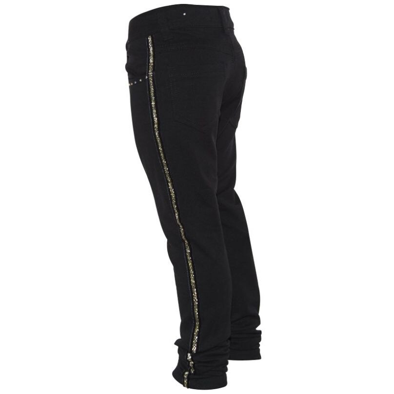 Leggins Negro con Aplicaciones a los Costados para Niña Philosophy Jr Girls Modelo L3159