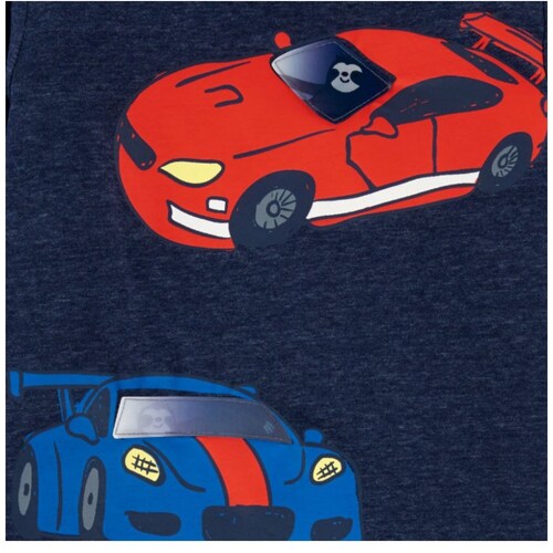Playera Azul con Estampado de Carro para Bebé Carters Modelo 1H414810