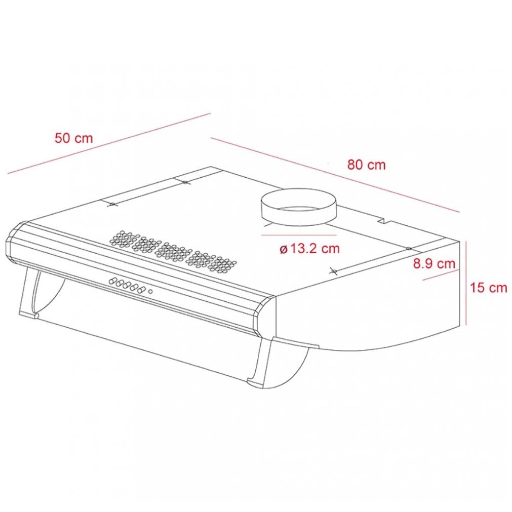 Campana C-8310 Inox 3 Vel. Teka