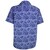 Camisa para Caballero Manga Corta Estampada Azul Modelo Vr2395 Polo Club