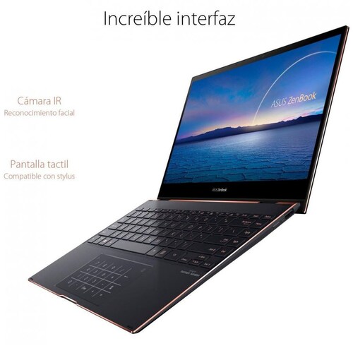 Laptop Zenbook 13.3" Asus Ux371Ea-Hl018T Ci7 11Th 16Gb 512Gb Negra + Funda