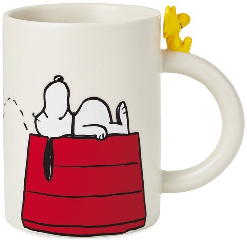 Taza Beige de Cerámica Peanuts® Snoopy Casa Perro