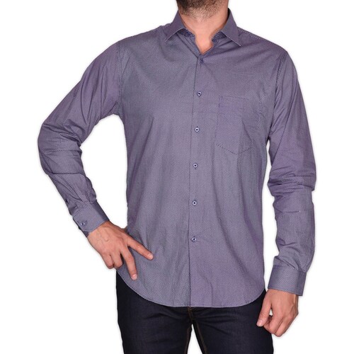 Camisa Azul Obscuro Manga Larga para Caballero Bruno Magnani Modelo Ua20Wvn203
