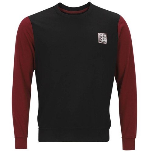 Sudadera Negra con Mangas Rojas para Caballero Fukka Modelo B17B515