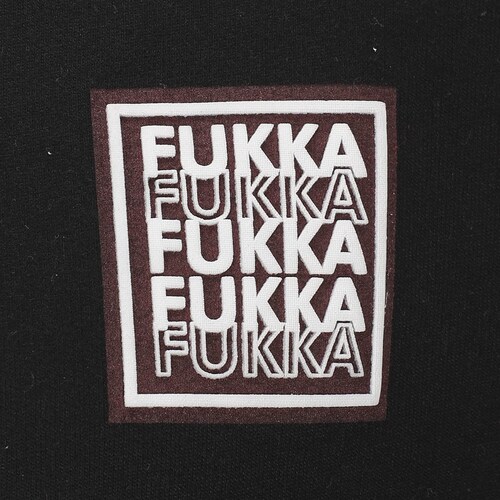 Sudadera Negra con Mangas Rojas para Caballero Fukka Modelo B17B515