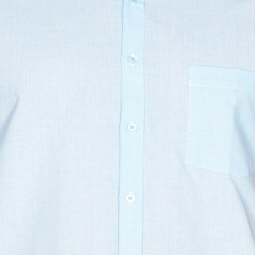 Camisa Azul Medio Manga Corta para Caballero Lombardi Modelo Lb2107