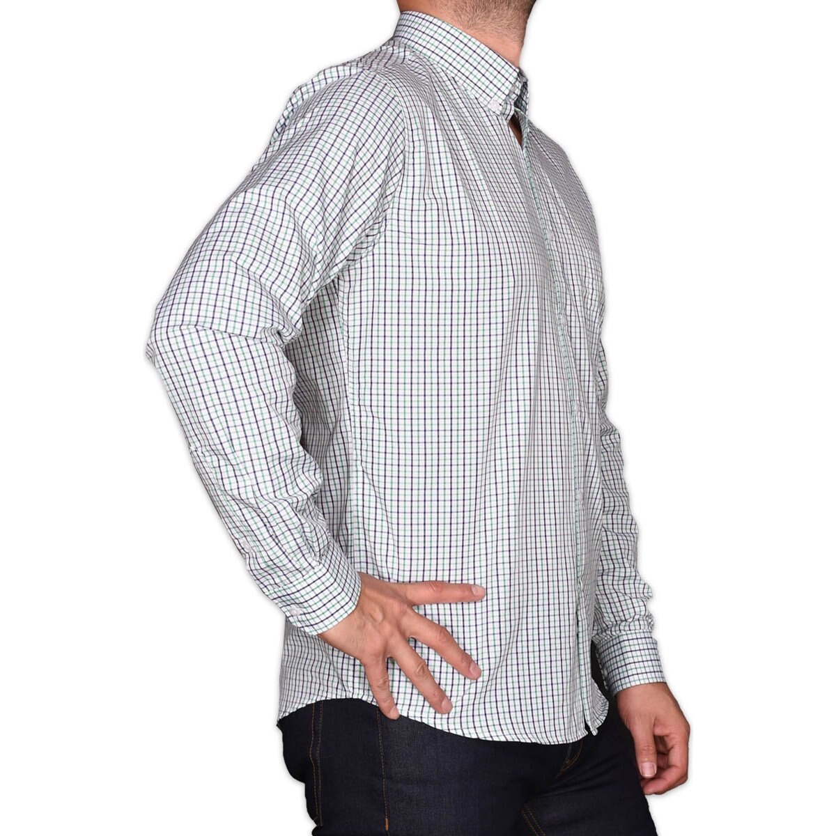 Camisa Blanco Manga Corta para Caballero Lombardi Modelo Lb2120