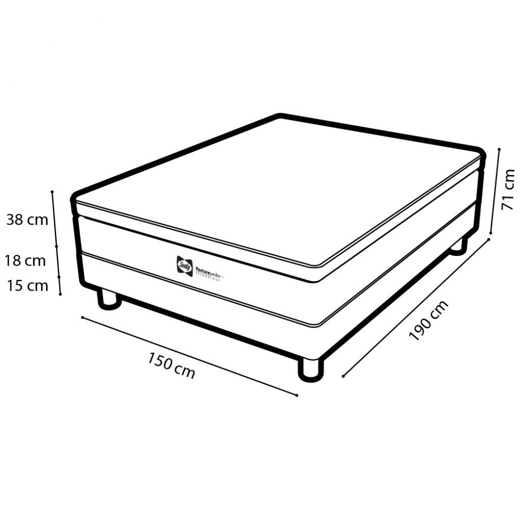 Juego de Colchón Y Box Queen Size Austria Sealy