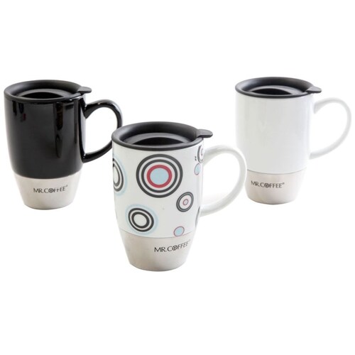 Taza con Tapa de 15 Oz Mr. Coffee