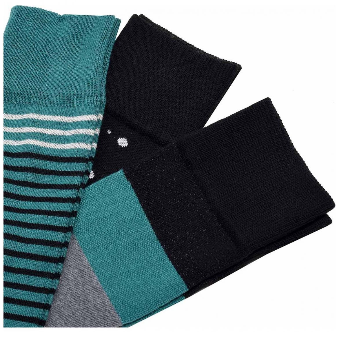 Calcetines Extra Anchos Para Diabéticos - Pack De 3 Pares Negros, 80% Algodón, Tallas 6-11 Y 11-14