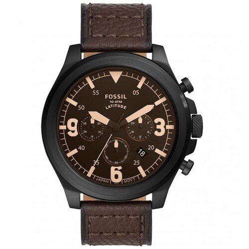 Reloj Caf&eacute; para Caballero Fossil Modelo Fs5751
