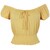 Blusa Manga Abullonada Cuello off Shoulder Amarillo Just By Basel para Dama