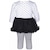 Set Blanco Combinado Vestido de Tutu Y Leggins para Bebé Best Beginnigs Modelo Scu00600N